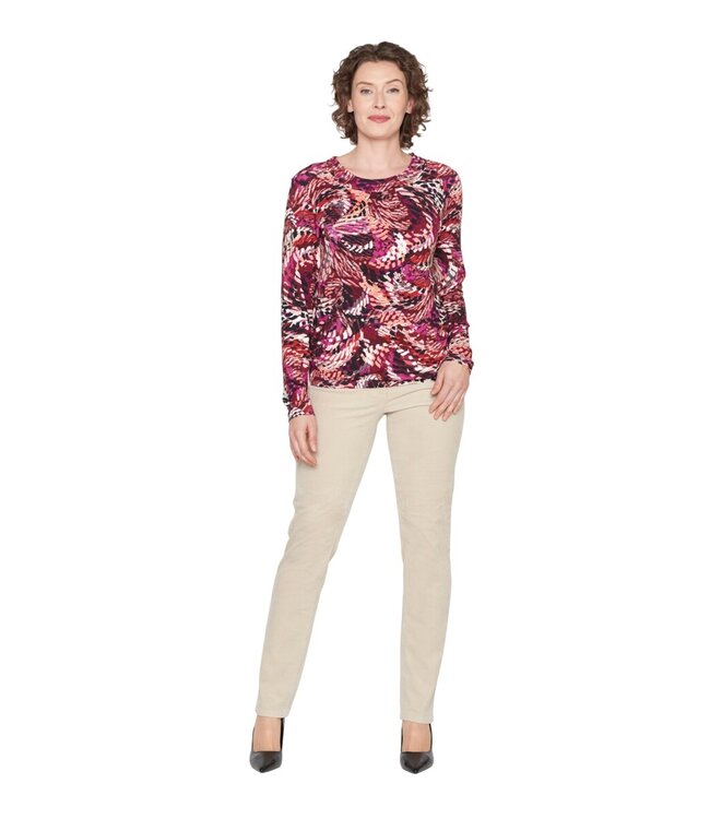 dames blouson shirt feather fuchsia L/M Brandtex