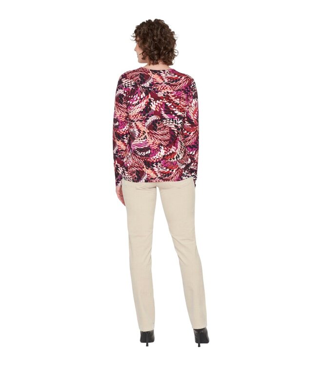 dames blouson shirt feather fuchsia L/M Brandtex