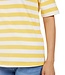 dames t-shirt streep korte mouw geel-wit