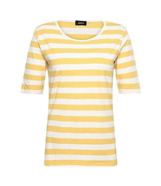 Jensen Denmark dames t- shirt streep korte mouw geel