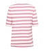 dames t-shirt streep korte mouw roze-wit