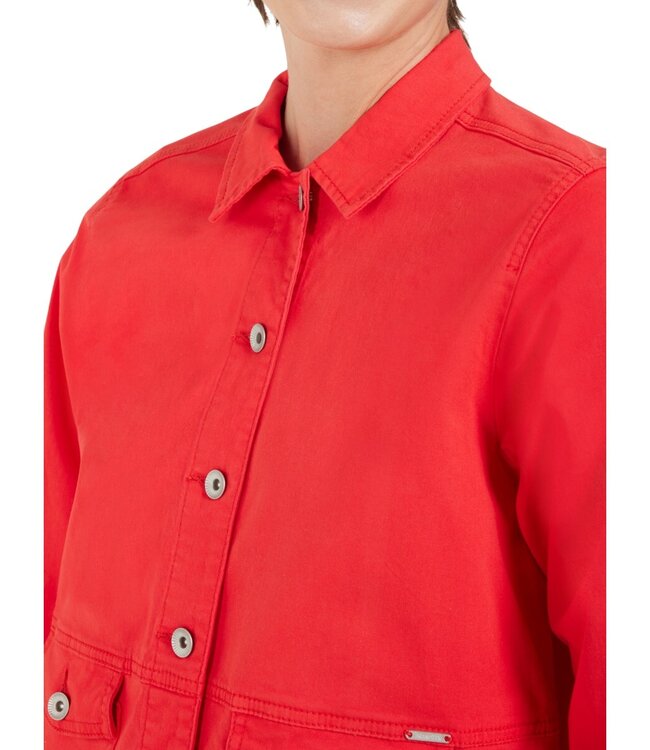 spijker jasje met knopen rood