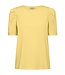 effen dames shirt met pofmouwtje "Fenja" geel