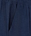 linnen broek dames "Lava" marine - ENKELLENGTE