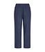linnen broek dames "Lava" marine - ENKELLENGTE