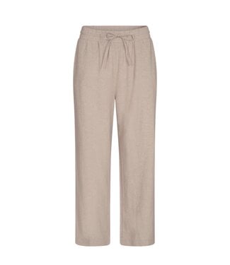 FreeQuent linnen broek dames "Lava" sand - ENKELLENGTE