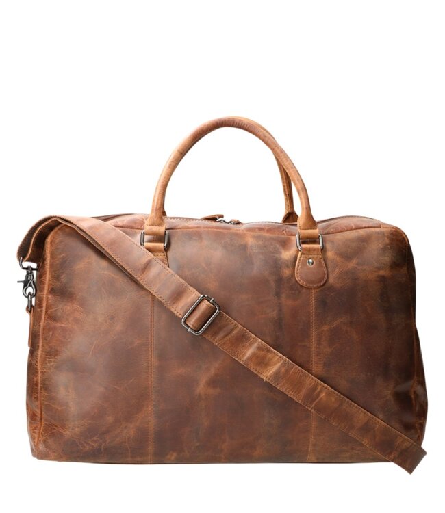 leren weekendtas / reistas hunter