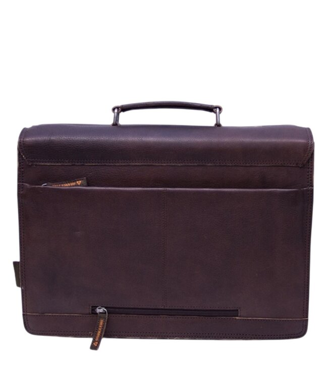 stoere laptoptas / werktas met overslag 3vak 17inch