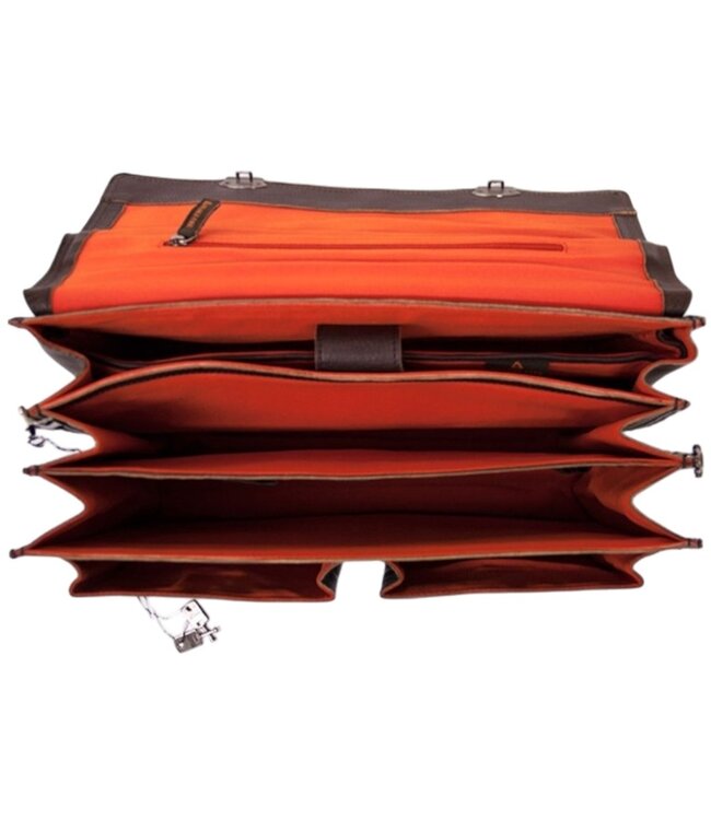 stoere laptoptas / werktas met overslag 3vak 17inch