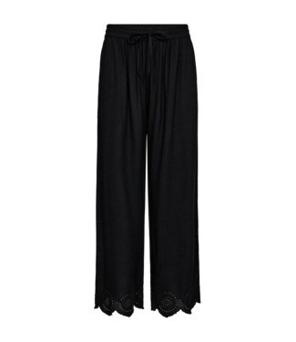 FreeQuent dames broek linnen "Linus" flared zwart FreeQuent