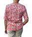 dames t-shirt bolletjesprint koraal