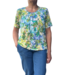 blouson paisley print blauw- groen