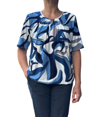 BLAUW blouson waterval blauw