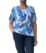 blouson aqua patroon blauw