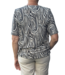 dames blouson shirt marmerprint beige