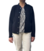 dames blouson shirt marmerprint beige