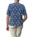 blouson kleine bloemetjes jeansblauw