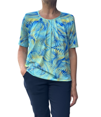 BLAUW blouson wipe blauw- geel