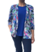 twinset (vest met topje) fantasyprint kobaltblauw