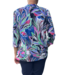 twinset (vest met topje) fantasyprint kobaltblauw