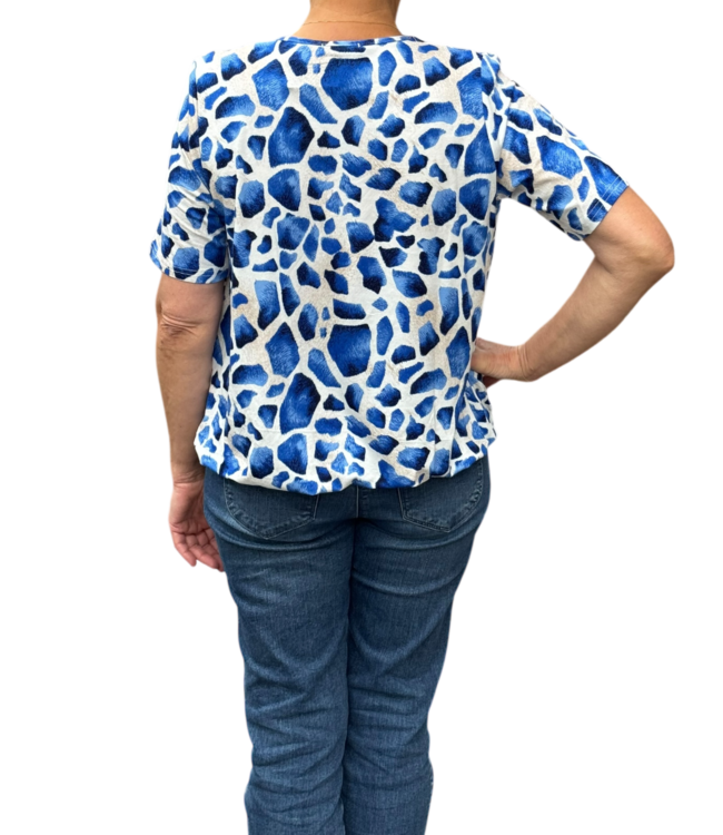 blouson cheetah blauw