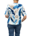 blouson veegprint blauw
