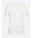 dames t- shirt met opdruk en knopen wit