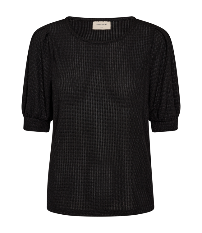 dames t- shirt "mesh" Blondy zwart