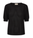 dames t- shirt "mesh" Blondy zwart