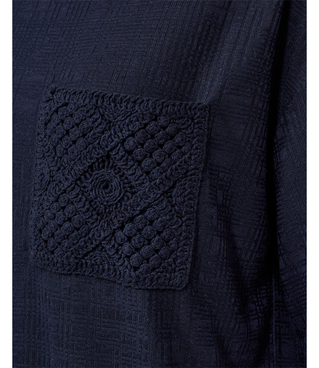 dames t- shirt met zakje Lyla marine