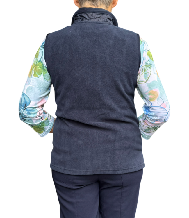 fleece gilet dames met ritssluiting marine