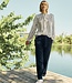 linnen dames broek flared marine "Lava"