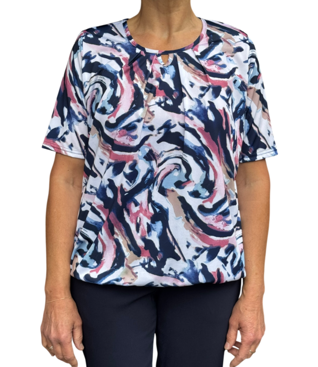 blouson veegprint fuchsia