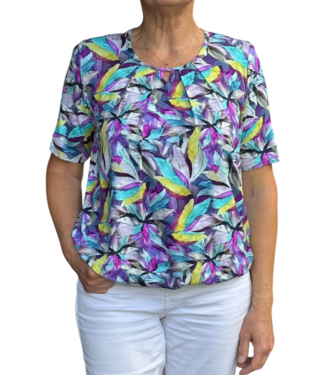 BLAUW blouson sterbloem multicolor