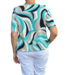 blouson wave beige- aqua