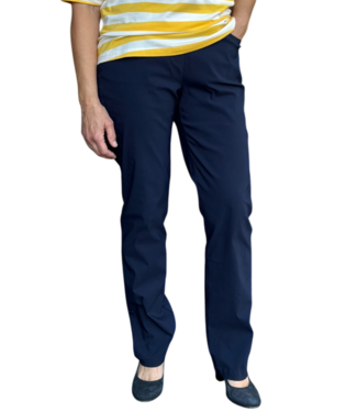 Navigazione stretch broek bengaline met elastische boord Anne