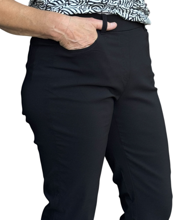 stretch broek bengaline met elastische boord Anne