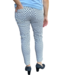 stretch broek dames Pita cirkelprint blauw -  Sensia
