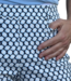 stretch broek dames Pita cirkelprint blauw -  Sensia
