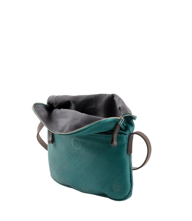 Chaza "twosize" schoudertas turquoise Harold's Lederwaren