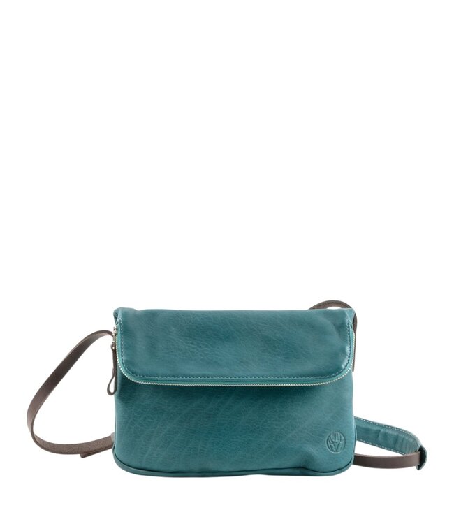 Chaza "twosize" schoudertas turquoise