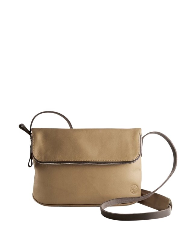 Chaza "twosize" schoudertas taupe