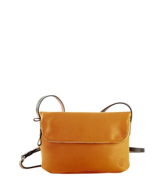 Harold's Lederwaren Chaza "twosize" schoudertas geel