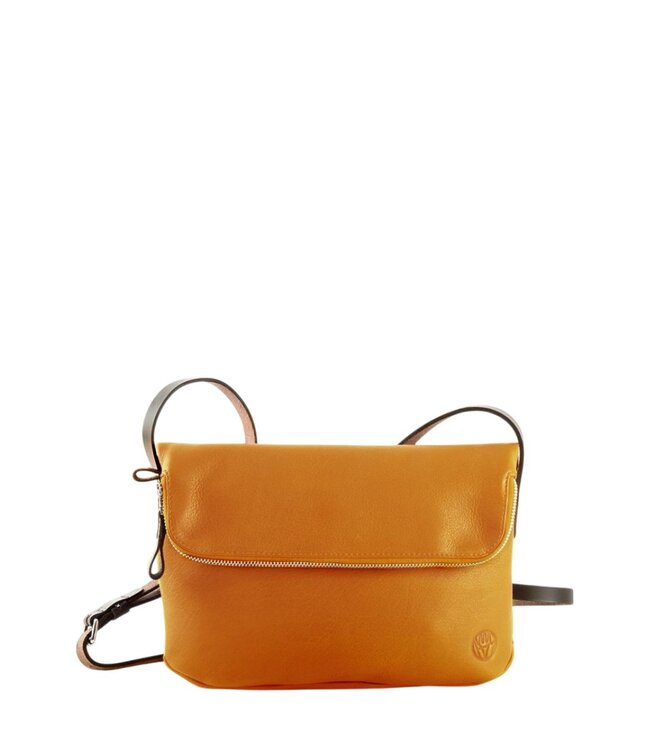 Chaza "twosize" schoudertas geel