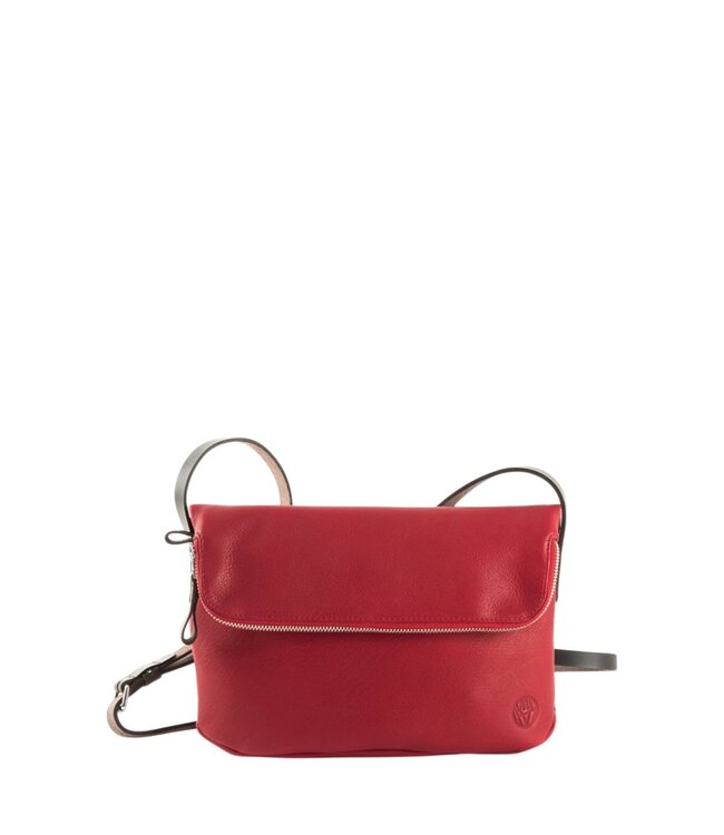 Chaza "twosize" schoudertas rood