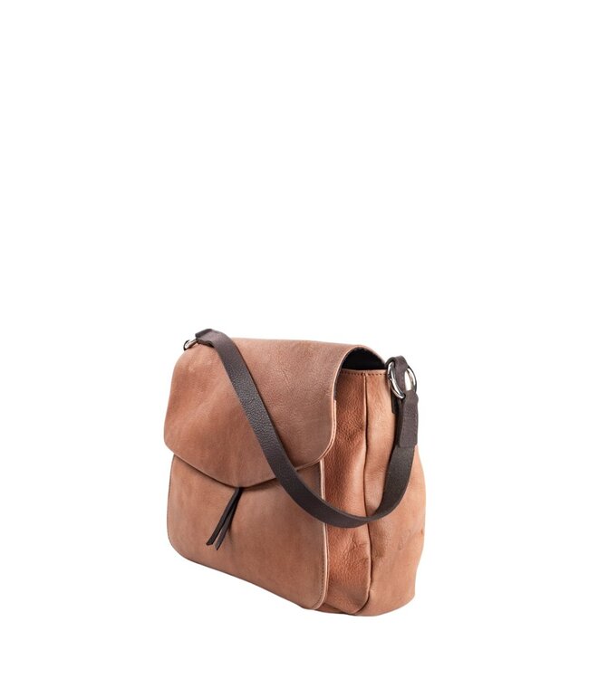 Chaza "slingbag" schoudertas large cognac Harold's Lederwaren
