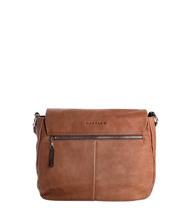 Chaza "slingbag" schoudertas large cognac Harold's Lederwaren