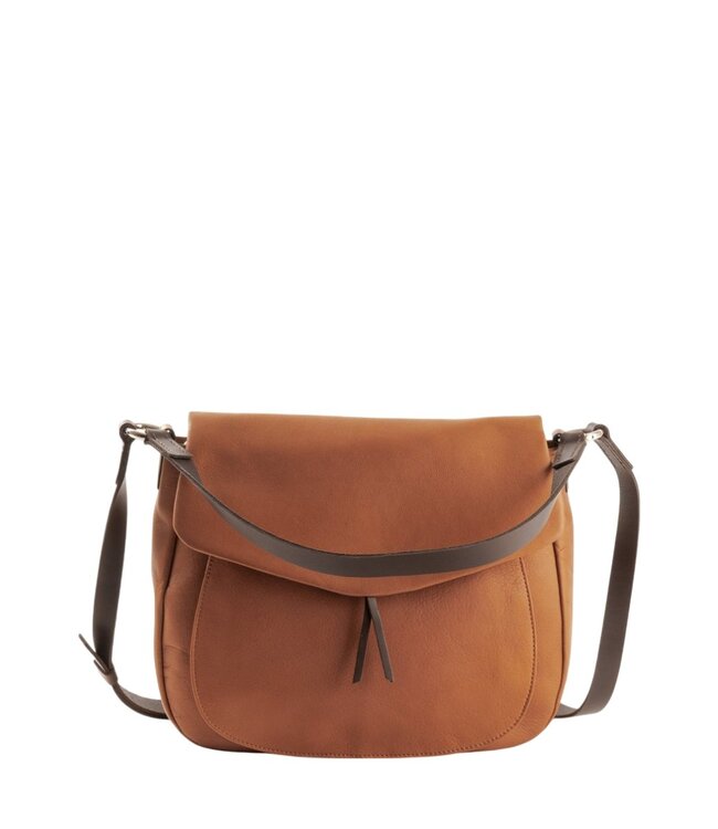 Chaza "slingbag" schoudertas large cognac Harold's Lederwaren