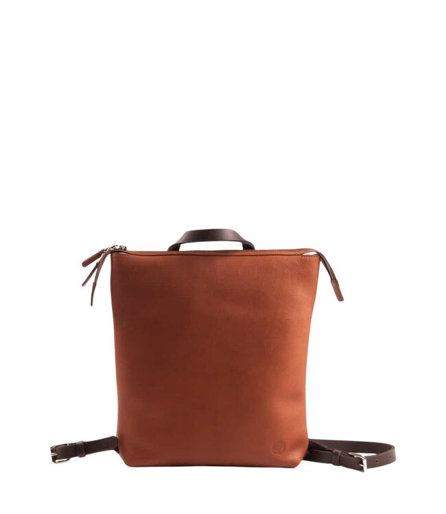 Chaza leren dames rugzak cognac