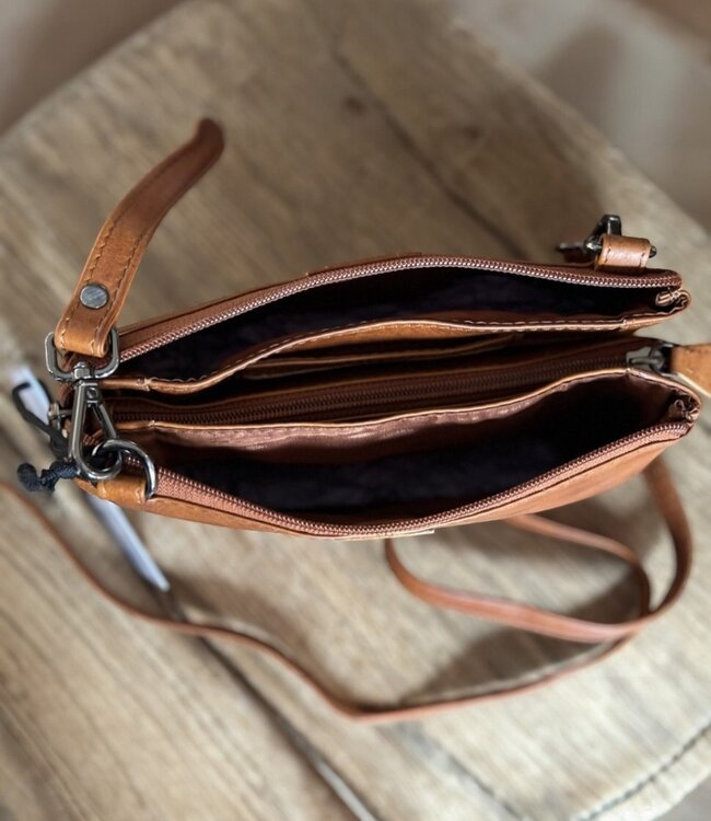 leren festival tasje dames hunter leer